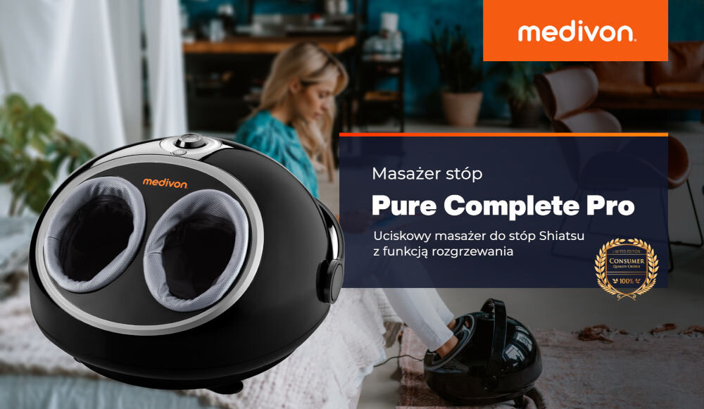 Masażer do stóp MEDIVON Pure Complete Pro pełen relaks