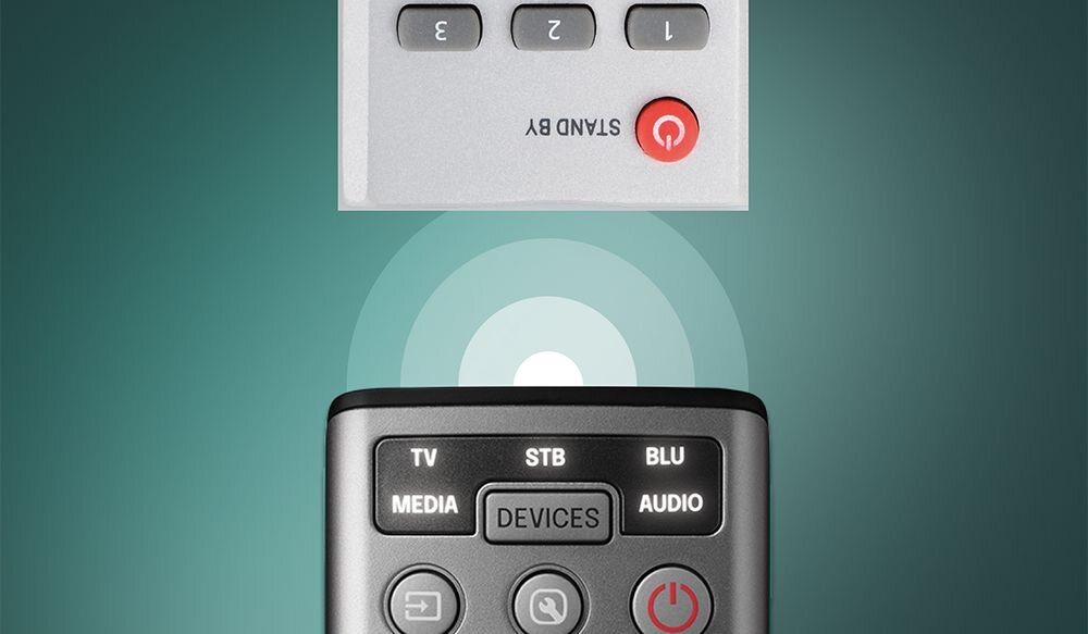 ONE FOR ALL URC7956 Smart Control Pro 5 funkcja uczenia kopiowanie komend niestandardowe funkcje, Programowanie i nauka komend z oryginalnego pilota w modelu URC7956