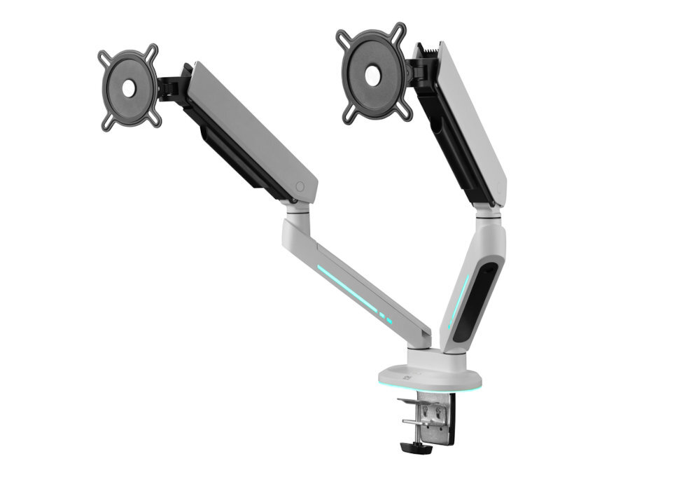 ONE FOR ALL DM8220 One For All DM8220 podświetlenie RGB gamingowy klimat Regulowana konstrukcja 21 do 45 cali - uchwyt na białym tle