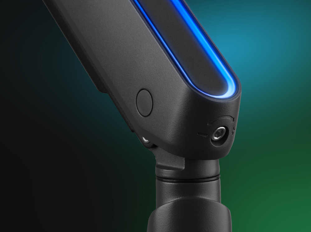 ONE FOR ALL DM8110 Regulacja napięcia siłę podparcia do wagi monitora grania oraz pracy przy biurku - zbliżenie na regulację 