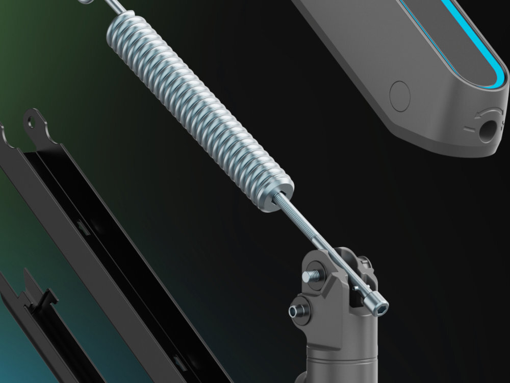 ONE FOR ALL DM8110 One For All płynną i precyzyjną regulację wytrzymałemu systemowi sprężyn mechanicznych regulacji napięcia różnych rozmiarów i wag monitorów - zdjęcie spreżyny