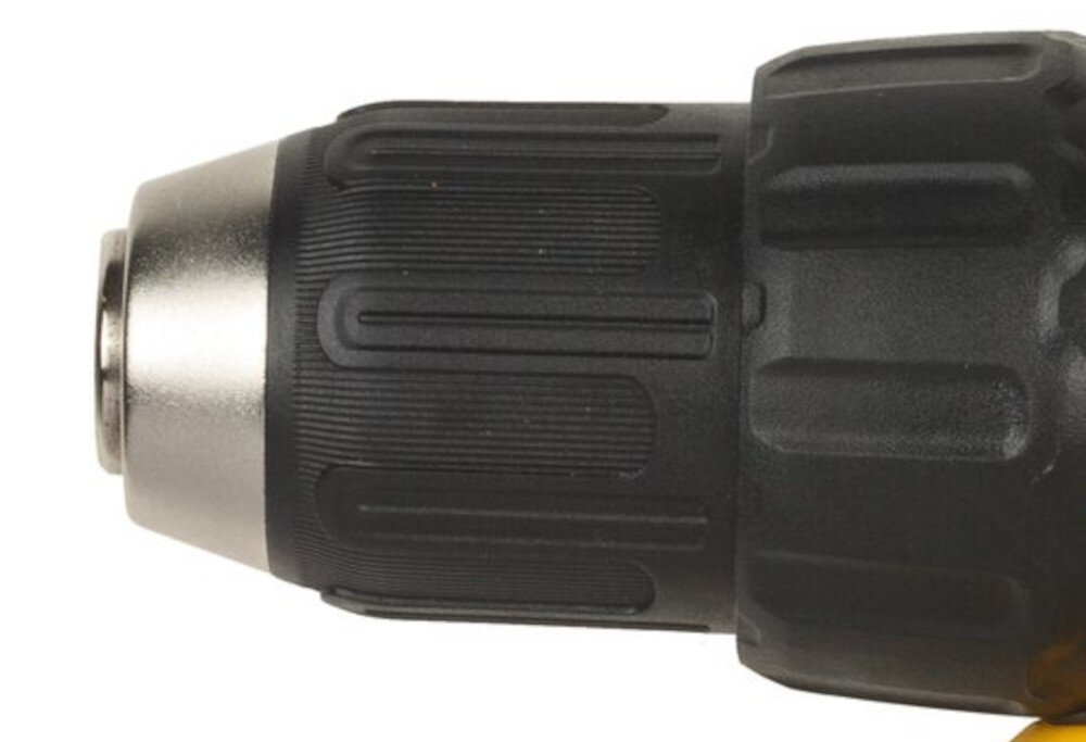 Wiertarko-wkrętarka DEWALT DCD777D2T jednotulejowy uchwyt wiertarski regulacja w zakresie od 1,5 mm do 13 mm automatyczna blokada wrzeciona