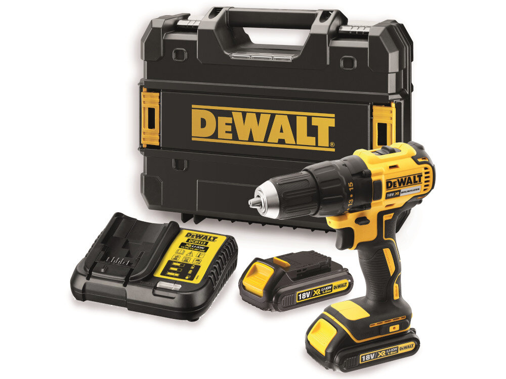 Wiertarko-wkrętarka DEWALT DCD777D2T w zestawie 2 akumulatory ładowarka walizka narzędziowa instrukcja obsługi w języku polskim karta gwarancyjna