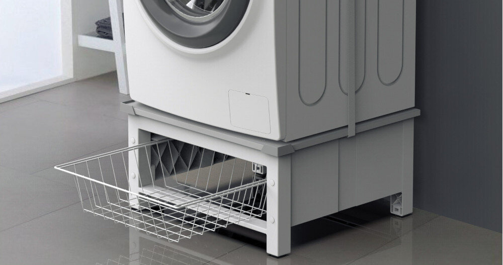 PODSTAWA POD PRALKĘ MELICONI BASE SPACE BASKET Wysuwany kosz dodatkowa przestrzeń przechowywanie akcesoria