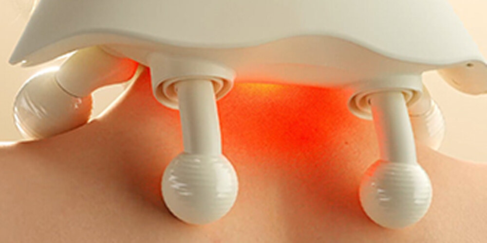Masażer do karku SKG HS500-2 Terapia światłem czerwonym system terapeutycznego światła czerwonego z diodami 630 nm rzema poziomami temperatury ogrzewa mięśnie, poprawia krążenie krwi i potęguje poczucie odprężenia