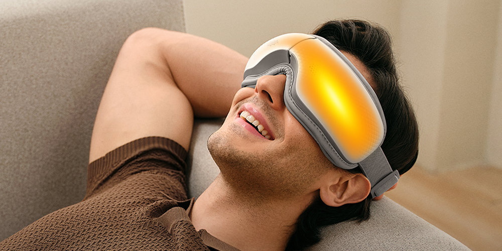 Masażer do oczu SKG ES300 Regenerująca terapia ciepłem Technologia podgrzewania temperatura zakres pomaga redukować cienie pod oczami