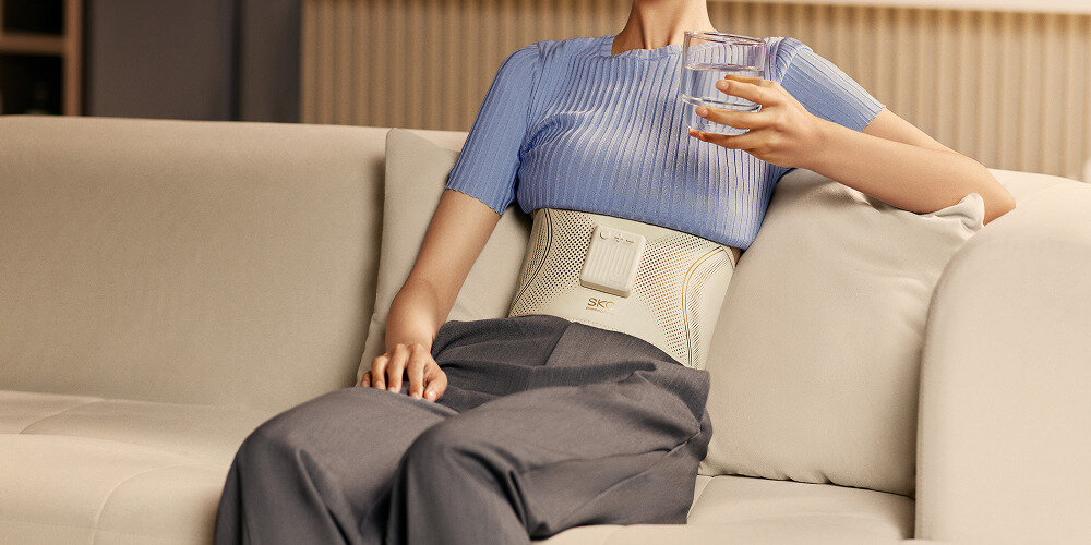 Elektrostymulator SKG GS300 Trening bez wysiłku wspiera wzmacnianie i ujędrnianie mięśni brzucha lekki cienki waga