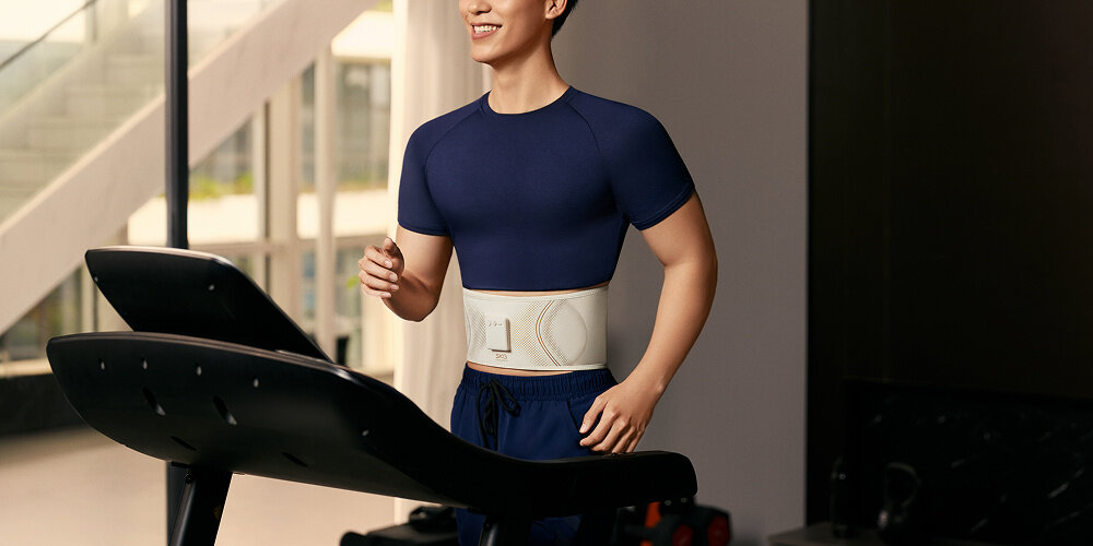 Elektrostymulator SKG GS300 Efekt wąskiej talii stymulacja mięśni brzucha 6 stref na dużej powierzchni górne i dolne rejony brzucha