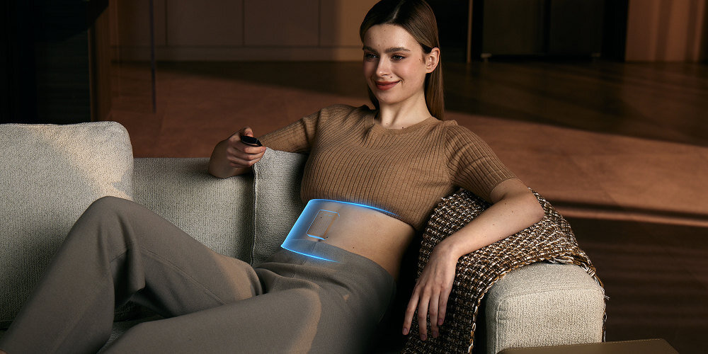 Elektrostymulator SKG GS300 Trening i relaks w jednym  4 profesjonalne programy tryb relaksu Zdrowy Rytm Głęboka Aktywacja Wzmocnienie Kształtowania Spalanie Kalorii Tryb Relaksacja