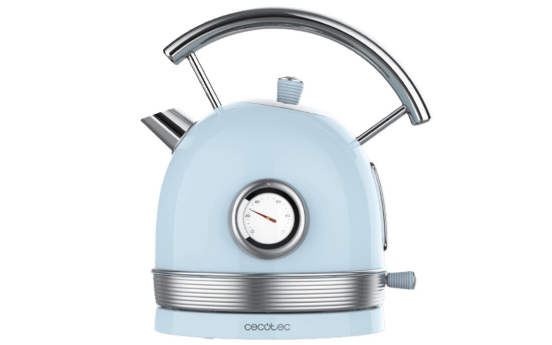 Czajnik CECOTEC ThermoSense 420 Vintage Błękitny Szybkie gotowanie wody w kilka chwil moc praktyczne rozwiązanie