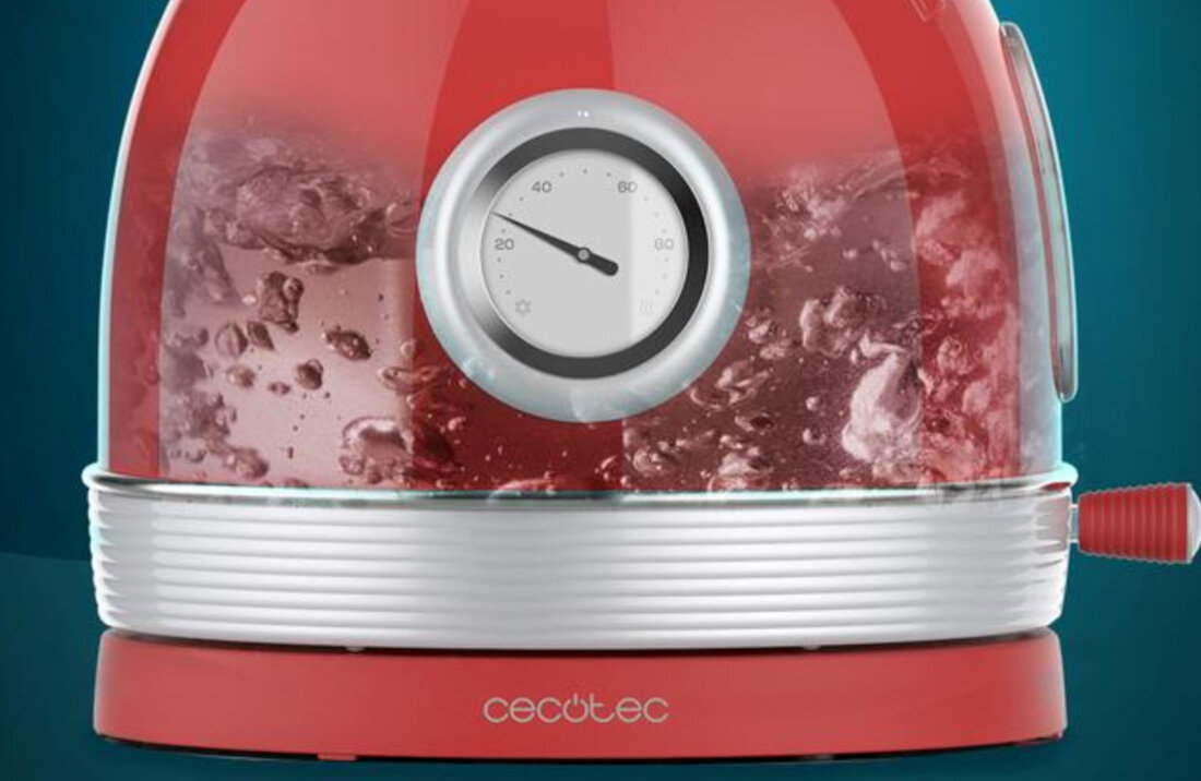 Czajnik CECOTEC ThermoSense 420 Vintage Zielonyy Bezpieczeństwo każdego dnia Automatyczne wyłączanie  Możesz spokojnie zająć się innymi czynnościami