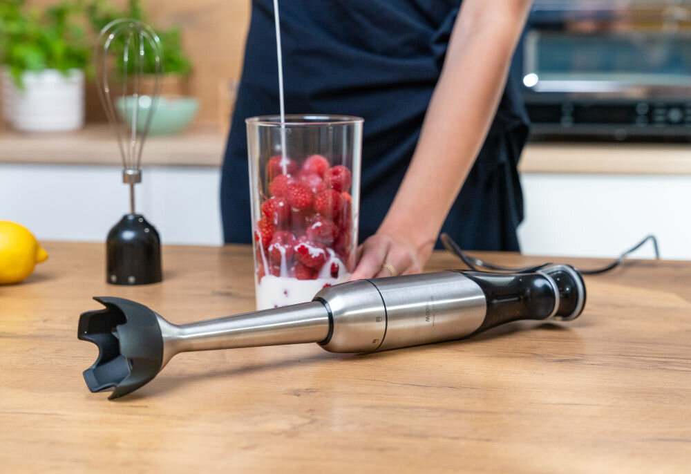 Blender GÖTZE & JENSEN HB902X Srebrno-czarny nylonowa stopa ochrona garnków misek