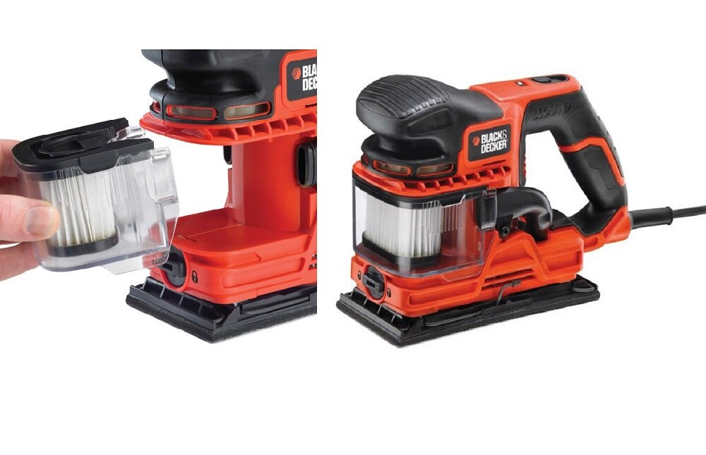 Szlifierka oscylacyjna BLACK DECKER KA330EKA QS Duosand Łatwa obsługa