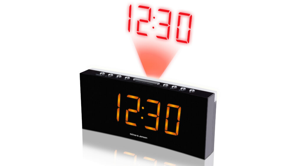 Radiobudzik GÖTZE&JENSEN Golden line RCL700 - Projekcja