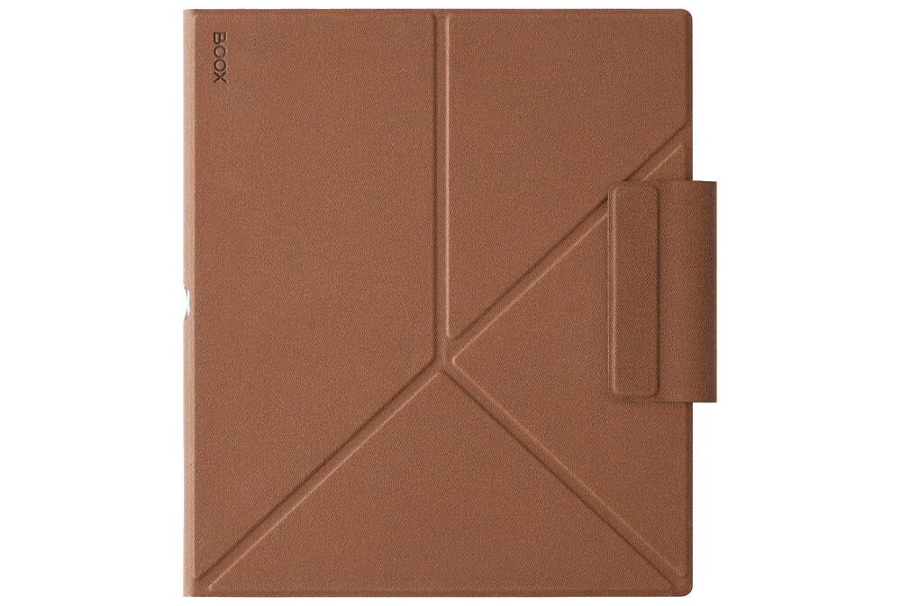 Etui na Note Air ONYX BOOX Magnetic Protective Case Brązowy prezentacja etui na białym tle etui magnetyczne odporna na zużycie skóry PU wnętrze z mikrofibry ochrona przed zarysowaniami