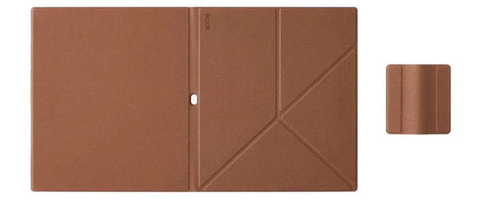 Etui na Note Air ONYX BOOX Magnetic Protective Case Brązowy prezentacja etui na białym tle magnetyczna okładka stabilność funkcja automatycznego usypiania/wybudzania oszczędność energii