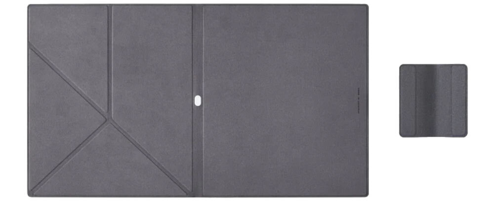 Etui na Note Air ONYX BOOX Magnetic Protective Case Brązowy prezentacja etui na białym tle od wewnątrz waga nie obciąża znacząco urządzenia wygoda noszenia