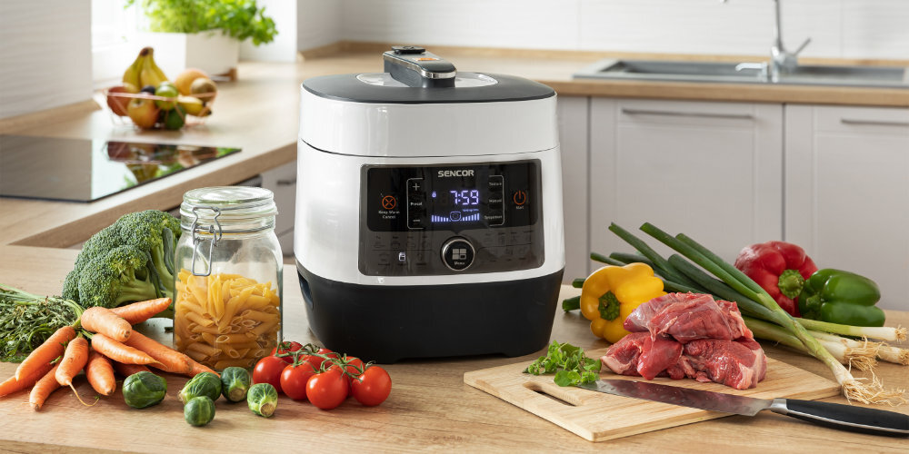 Szybkowar SENCOR SPR 3600WH duża pojemność 5,5 l misa wewnętrzna