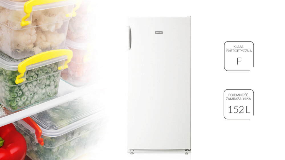 Zamrażarka MPM 164-ZS-08-A niski pobór mocy 221 kWh/rok klasa energetyczna A+ cicha praca 40 dB efektywna praca
