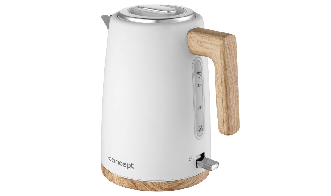 Czajnik CONCEPT Elwood RK3315 Łatwość czyszczenia Gładkie dno ukryta grzałka