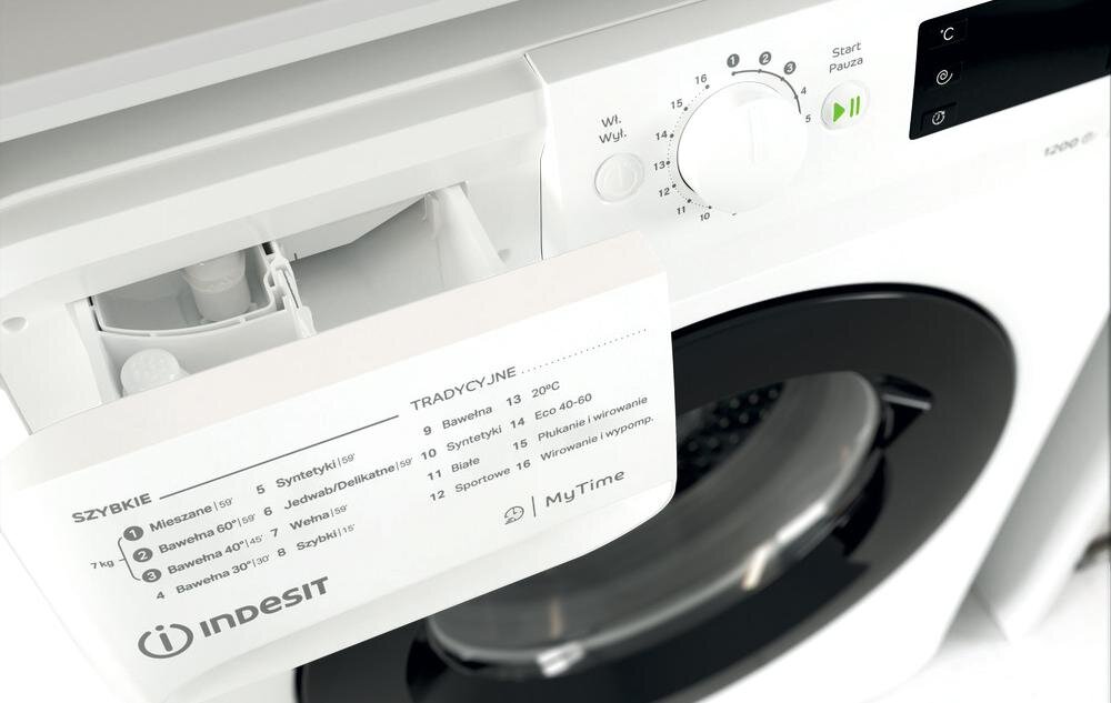 INDESIT MTWE71252WKPL szuflada detergent