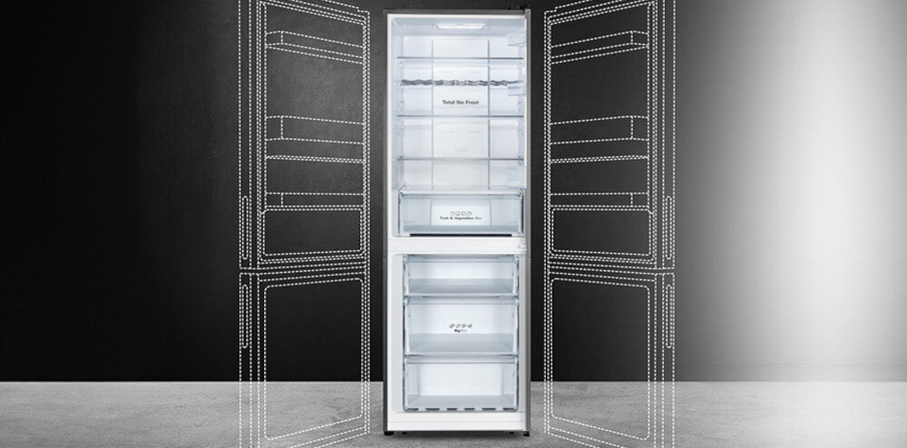 LODÓWKA HISENSE RB395N4BFE Uniwersalne drzwi lewo prawo otwieranie zamykanie