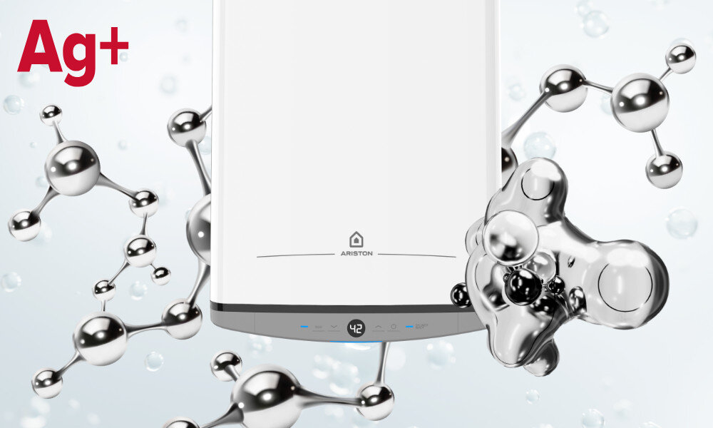 Bojler elektryczny ARISTON Velis Dune 50 45 l Nanocząsteczki srebra Ag+ jonizacja sterylizacja bakterie