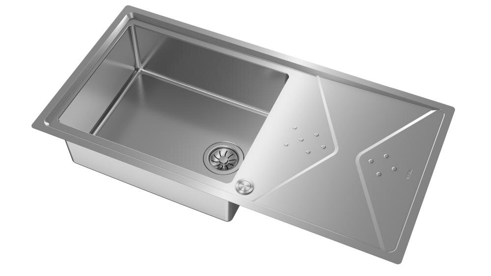 TEKA BROOKLYN 60 M-XP 1B 1D powłoka hydrofobowa zlewozmywak odprowadzanie woda stal krople czystość