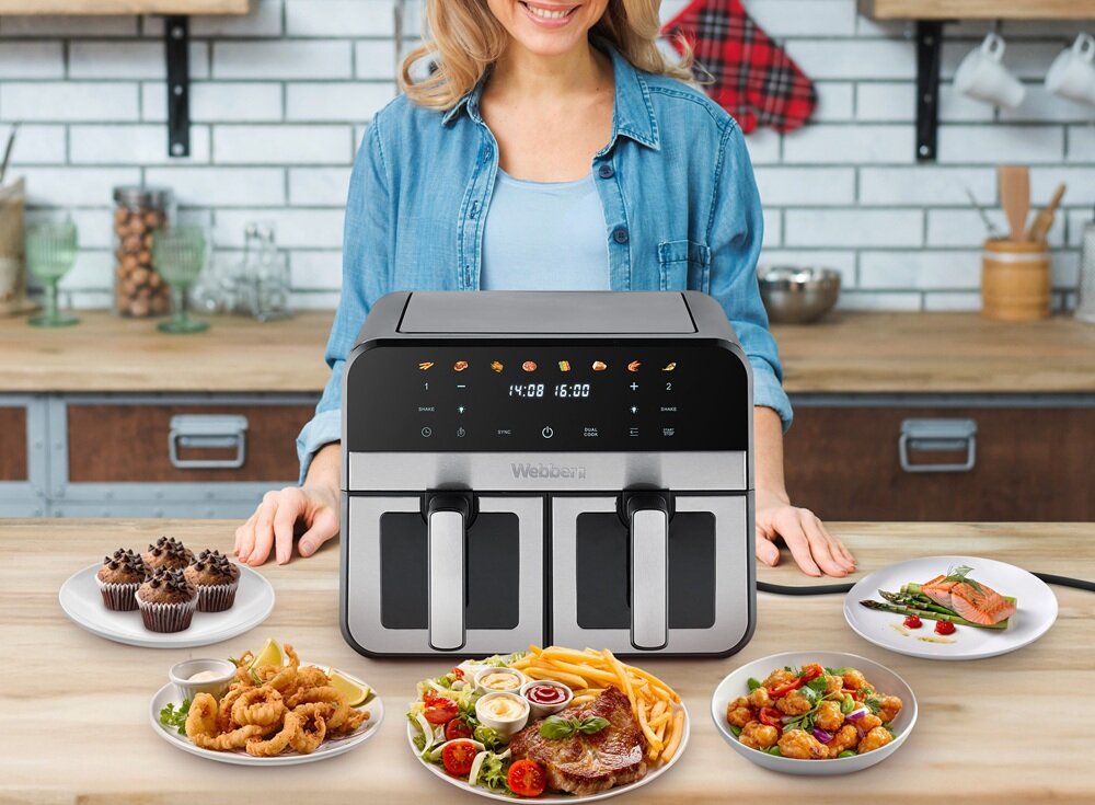 Air Fryer Frytkownica beztłuszczowa WEBBER AF900 kv początek opisu