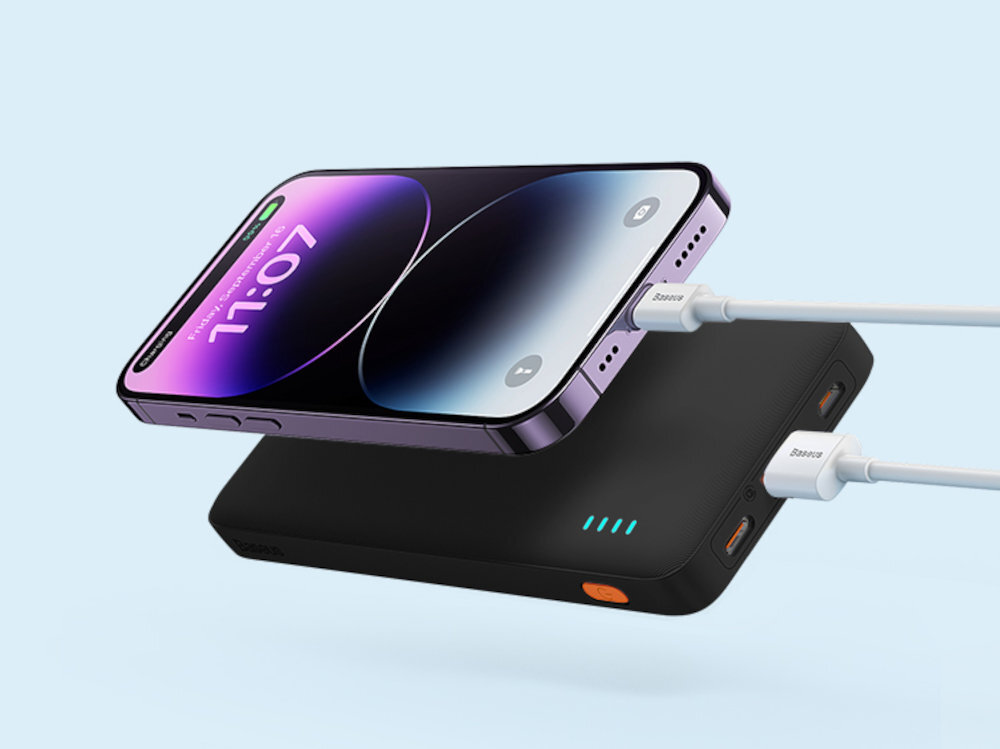 Powerbank BASEUS Airpow 30000 mAh Fast Charge 20 W Szybkie ładowanie Power Delivery i Quick Charge 3.0 Stylowy wygląd lekka konstrukcja o wadze 600 g codziennego użytku, podróży aktywności na świeżym powietrzu
