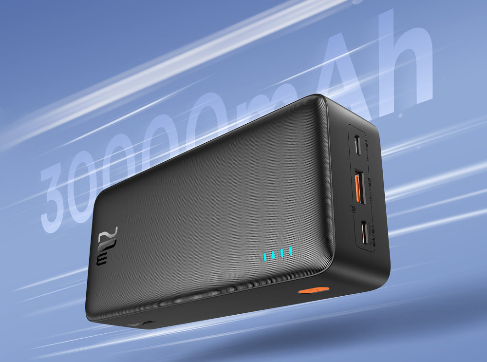 Powerbank BASEUS Airpow 30000 mAh Fast Charge 20 W wielokrotnego ładowania urządzeń mobilnych 4000 mAh 6 razy podróży długich trasach
