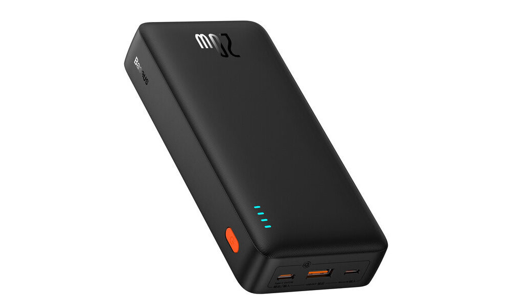 Powerbank BASEUS Airpow 30000 mAh Fast Charge 20 W wbudowanemu wskaźnikowi LED Jasne diody poziomie naładowania