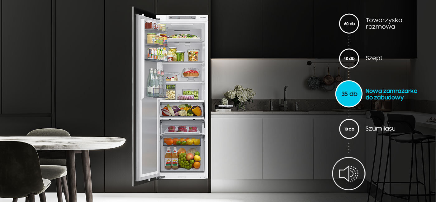 Cicha praca chłodziarki Samsung z oferty sklepu Media Expert - porównanie z innymi dźwiękami Cicha praca chłodziarki Samsung z oferty sklepu Media Expert - porównanie z innymi dźwiękami