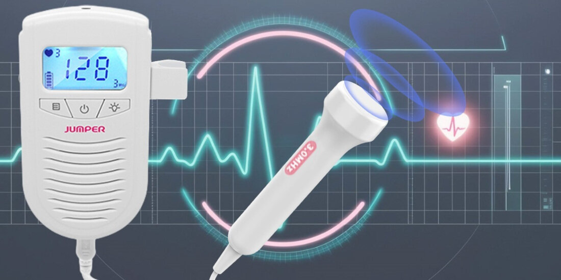 Detektor tętna płodu JUMPER JPD-100S6+ Wygoda użytkowania czas pracy waga budowa port słuchawkowy