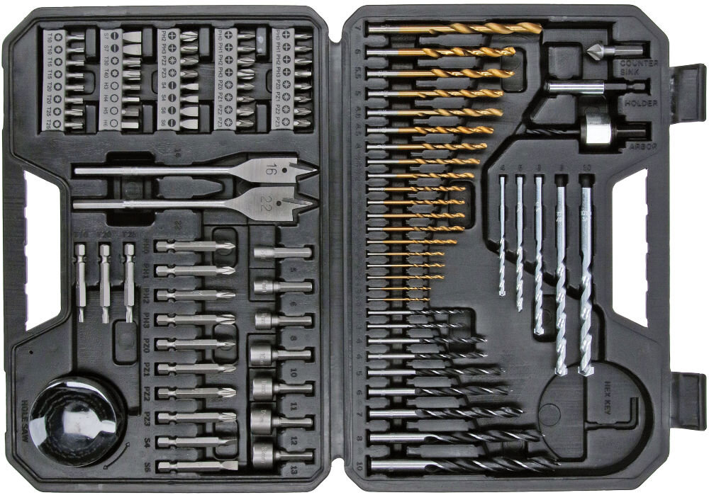 Zestaw wierteł i bitów Bosch V-Line 103 sztuki w walizce, bity wkrętakowe, adapter, uchwyt magnetyczny