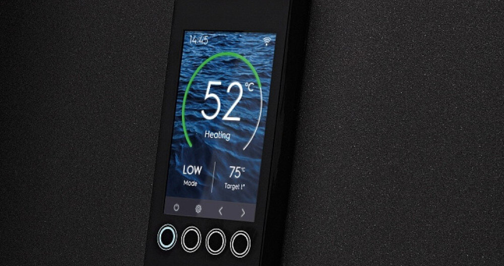 BOJLER ELEKTRYCZNY ELECTROLUX EWH50SIEEC wyświetlacz LOW 700 W MID 1300 W TURBO 2000 W trzy tryby oszczędności energii szybkie nagrzewanie smart MEMORY zapamiętywanie ustawień temperatury wody