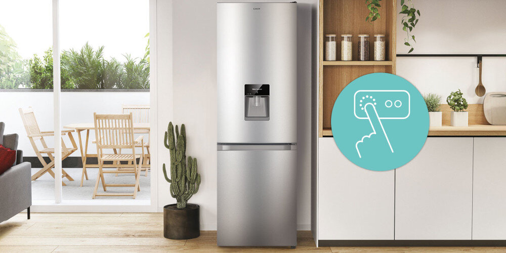 LODÓWKA CANDY CCG1S 518EWX łatwe proste sterowanie panel interfejs