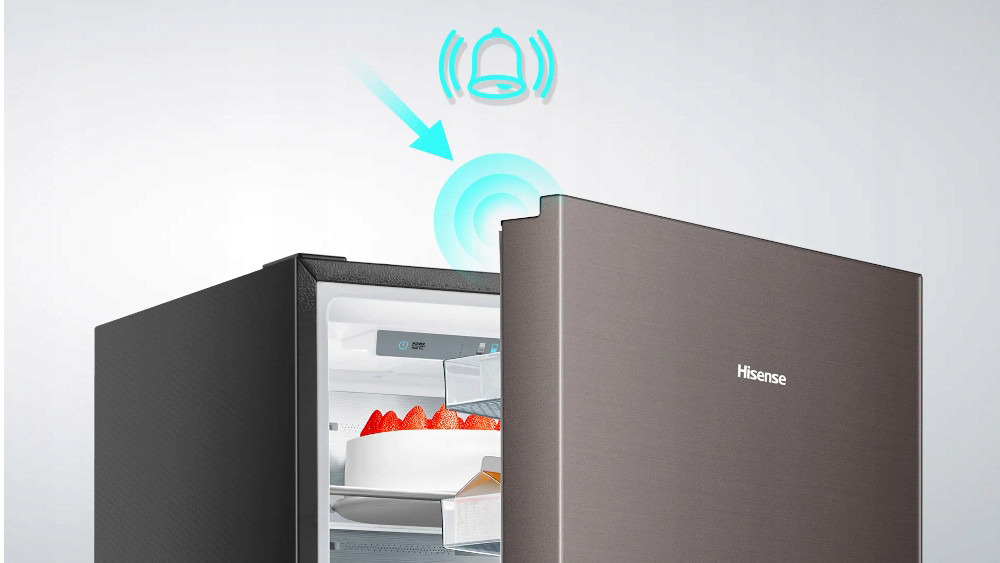 Lodowka HISENSE RF632N4AFE1 Alarm otwartych drzwi Inteligentny czujnik