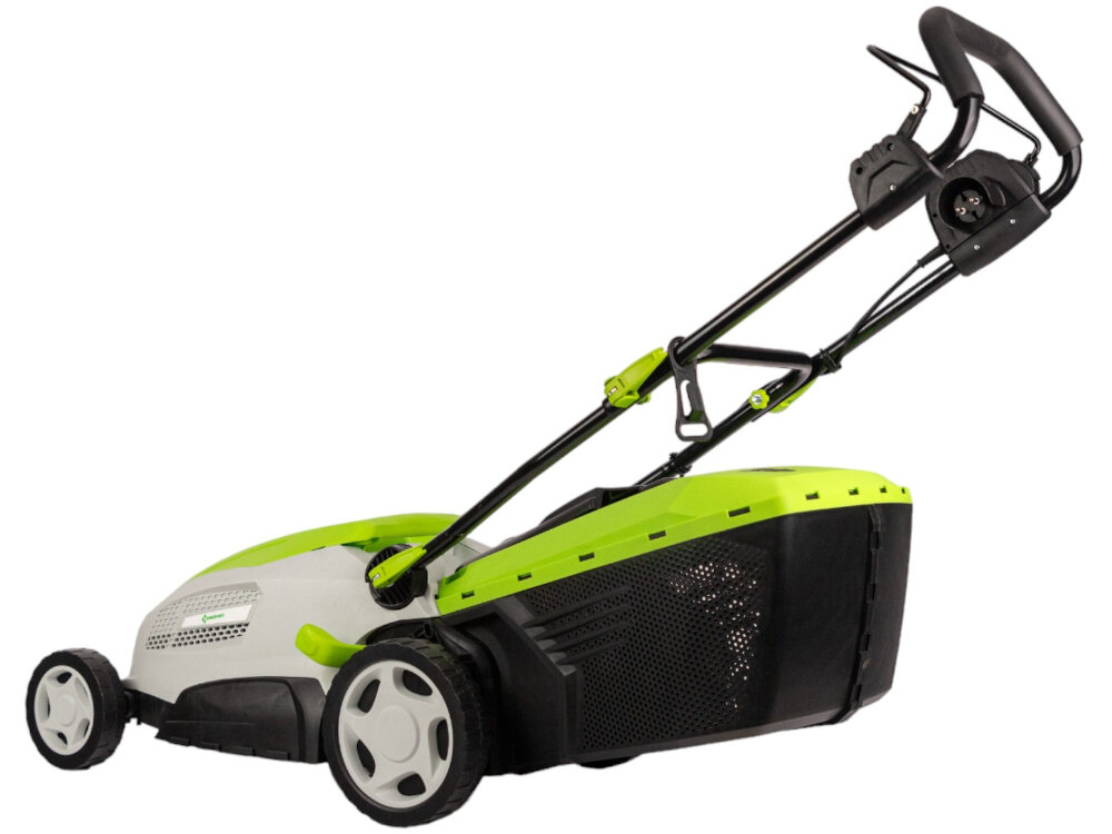 Kosiarka elektryczna GREENSO KE42-1800 1800W narzedzie do ciecia trawy piekny rozny trawnik bez nadmiernego wysilku niski poziom halasu 96 dB