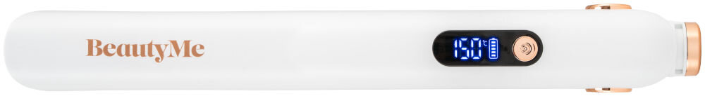 Prostownica bezprzewodowa BEAUTYME HS707W Biały 180 stopni cyfrowy wyświetlacz LCD temperatura stopień naladowania komfort używania