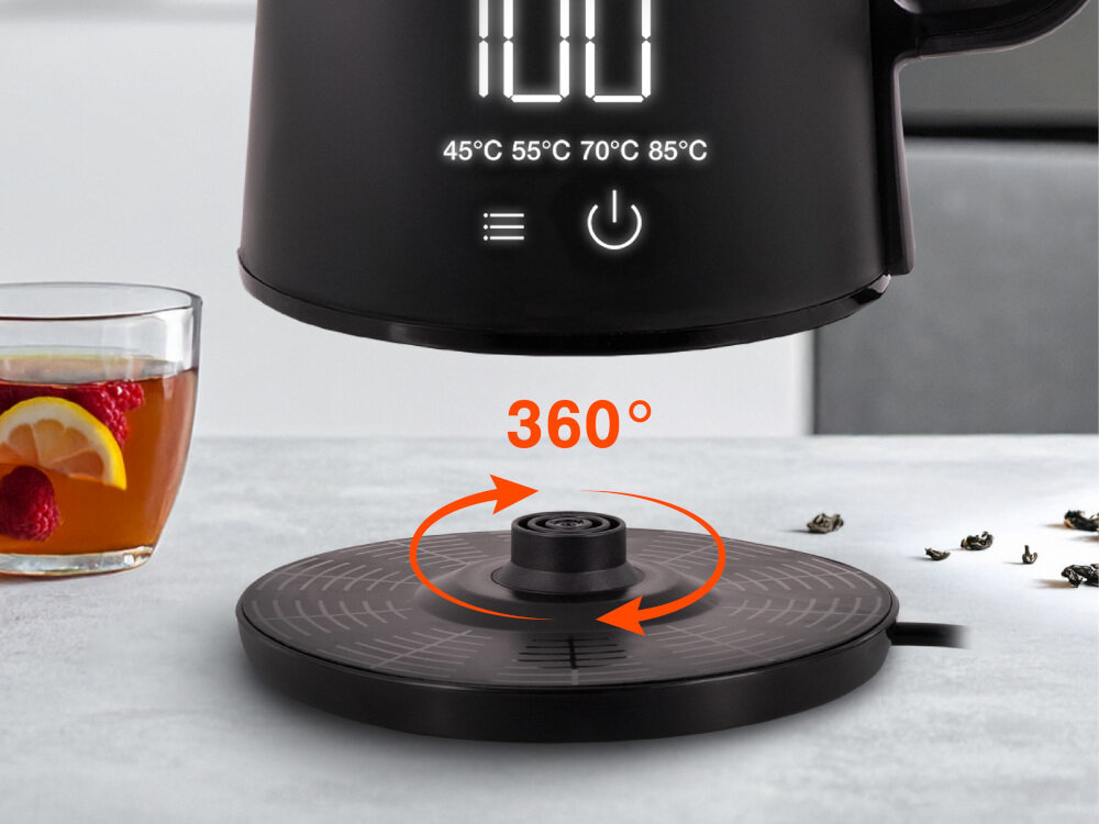 Czajnik ELDOM C515C zdjęcie lifestyle Wygodna podstawa 360°