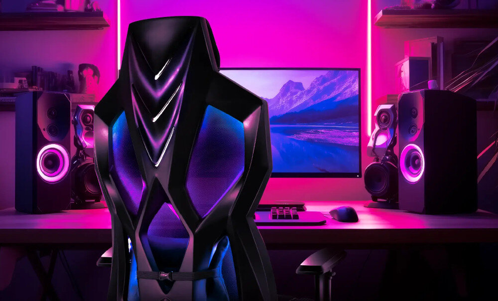 Fotel HUZARO Combat 6.2 RGB fotel siedzisko wygoda oswietlenie