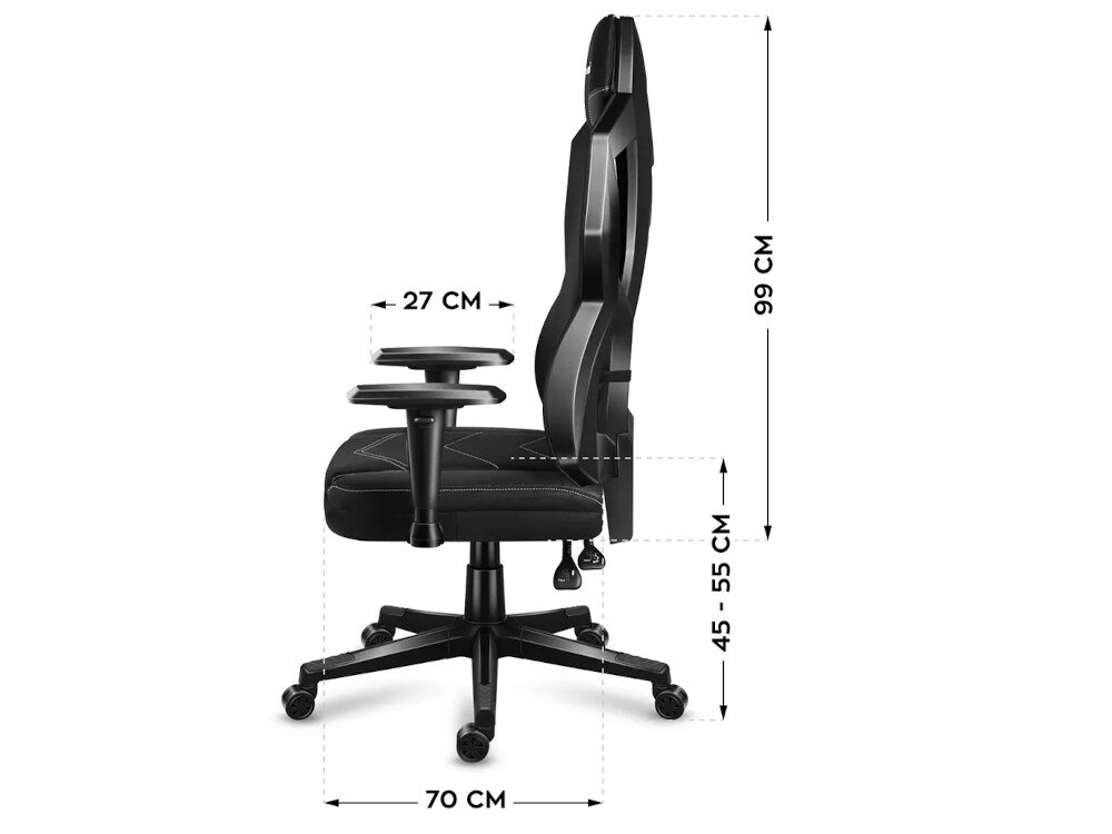 Fotel HUZARO Combat 6.2 RGB regulacja wysokosc zaglowek fotel