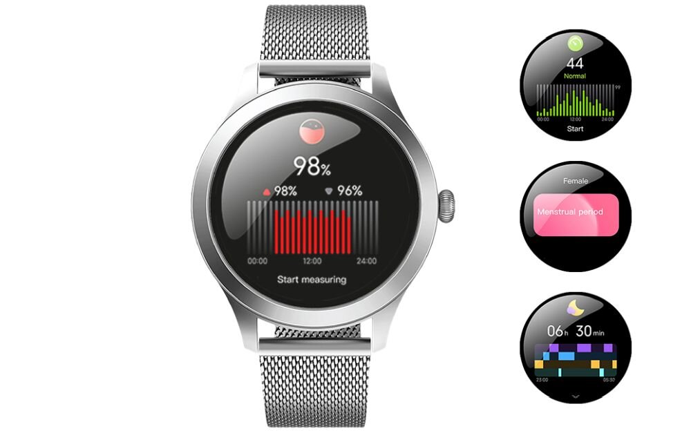 Smartwatch MAXCOM FW44 aktywnosc 70 dyscyplin kroki