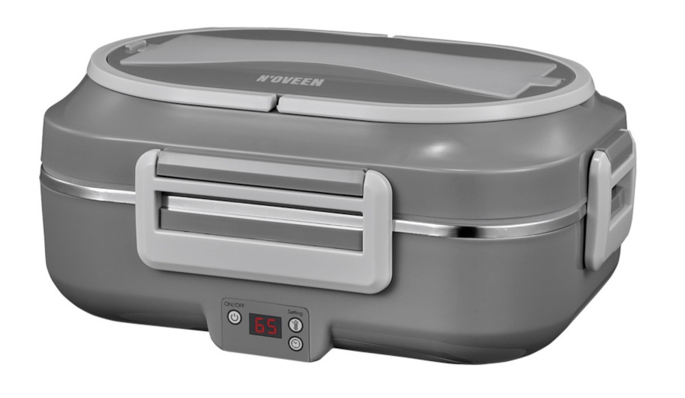 Termos na jedzenie NOVEEN LB640 Szary Wysoka jakość materiał pokrywka z klipsami uszczelna zabezpieczenie wycieki