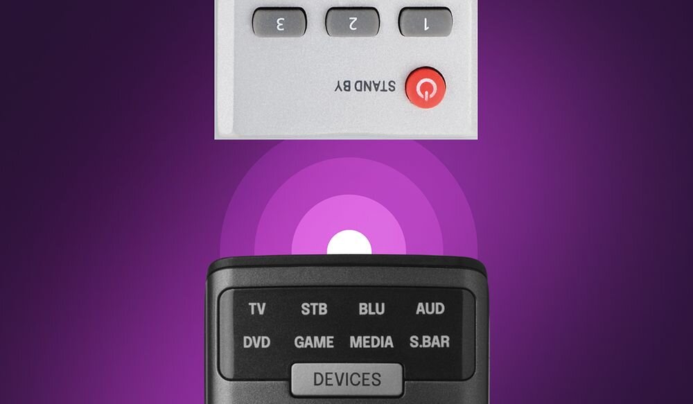 ONE FOR ALL Smart Control Pro 8 URC7981 funkcja uczenia kopiowanie komend niestandardowe funkcje, Kopiowanie komend z oryginalnego pilota dzięki funkcji uczenia w modelu URC7981