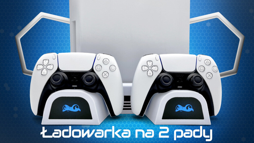 Podstawka chłodząca FROGGIEX FX-P5-C3-W do PS5  - ładowanie