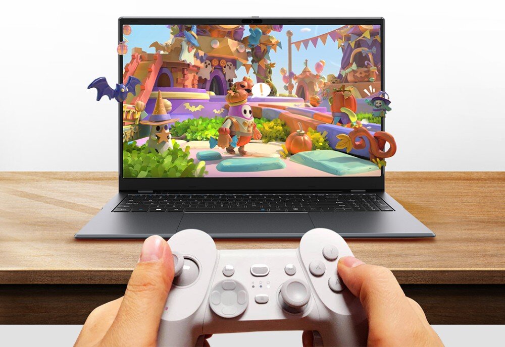 Laptop CHUWI HeroBook Plus 15.6 IPS Celeron N4020 8GB RAM 256GB SSD Windows 11 Home porty złącza podłączenie