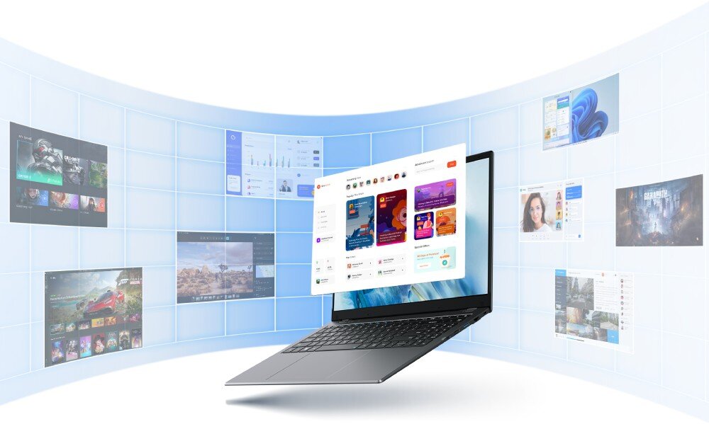 Laptop CHUWI HeroBook Plus 15.6 IPS Celeron N4020 8GB RAM 256GB SSD Windows 11 Home pamięć RAM dysk pojemność szybkość