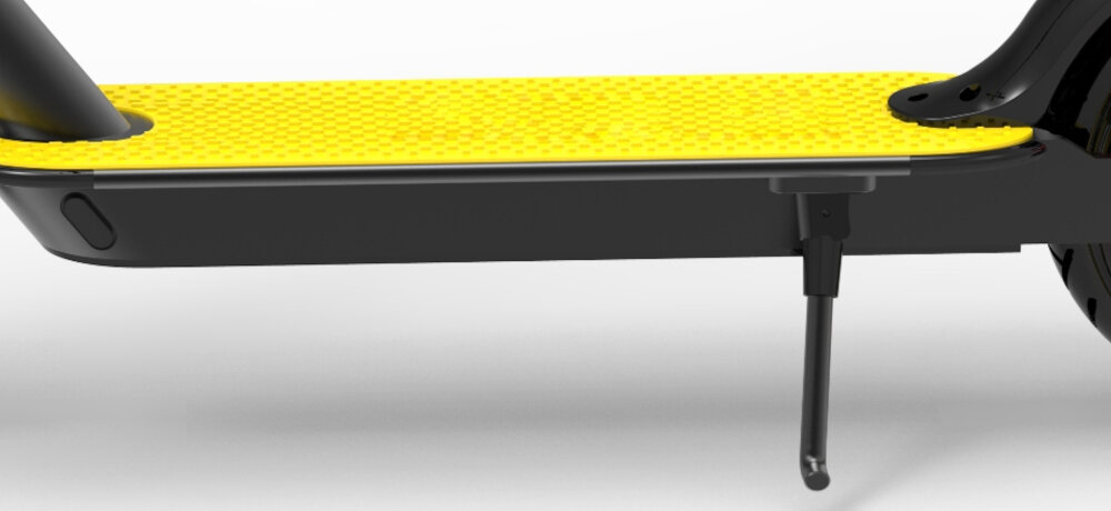 Hulajnoga elektryczna XRIDER M10 LIGHT+ Czarny skladana stopka wytrzymaa nozka zamontowana w centralnym punkcie ciezkosci